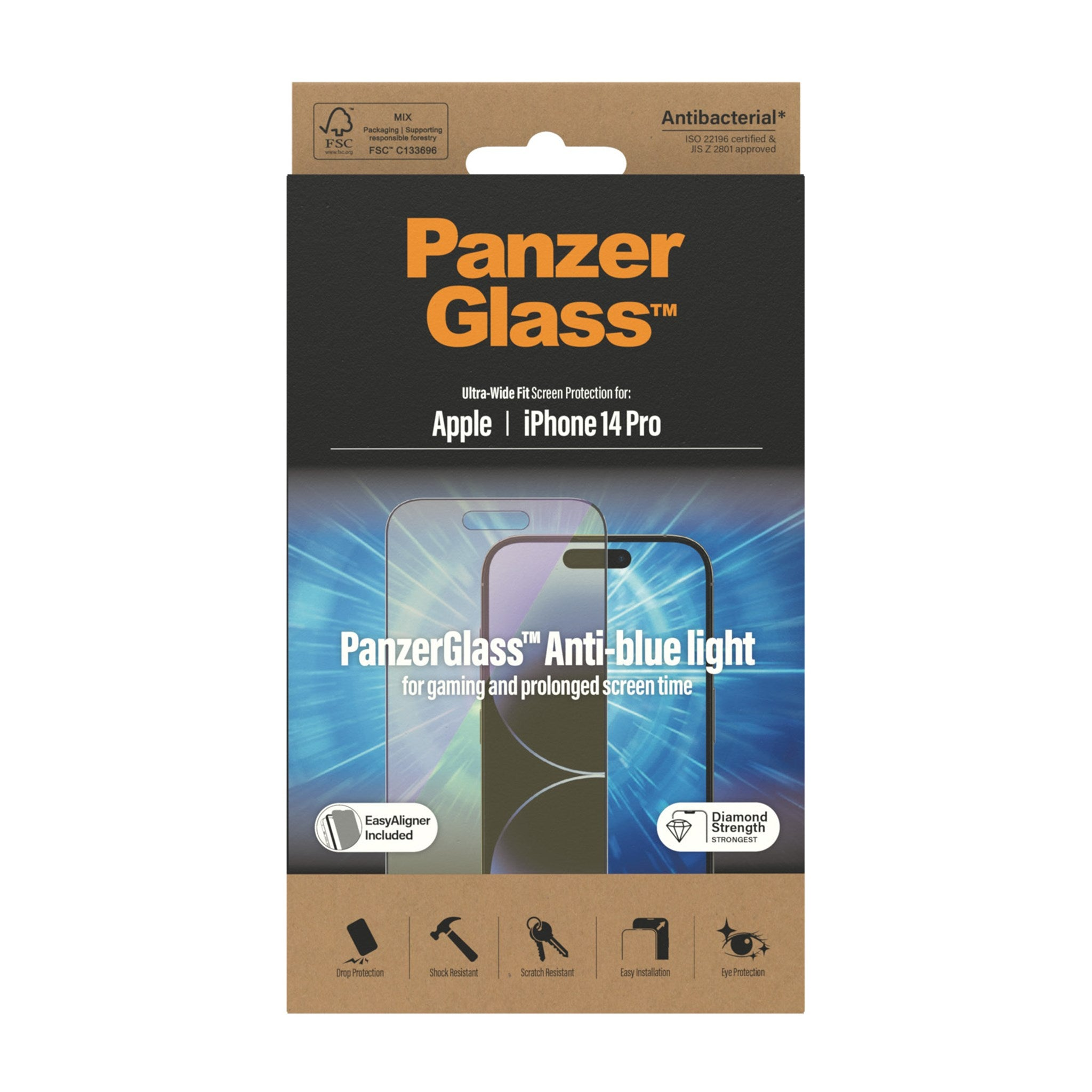 Pro) Ultra-Wide PANZERGLASS Displayschutz(für Fit 14 iPhone Apple