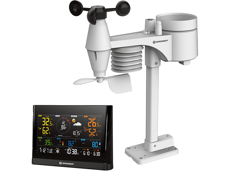 Bresser 7002586 WIFI Clearview Weather Center met 7-in-1 Sensor