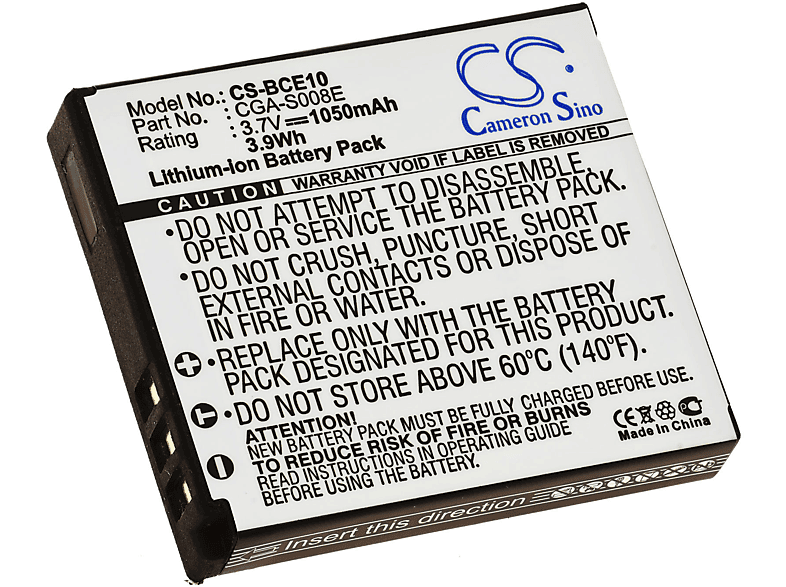 POWERY Akku für Ricoh Caplio R8 Li-Ion Akku, 3.6 Volt, 1050mAh