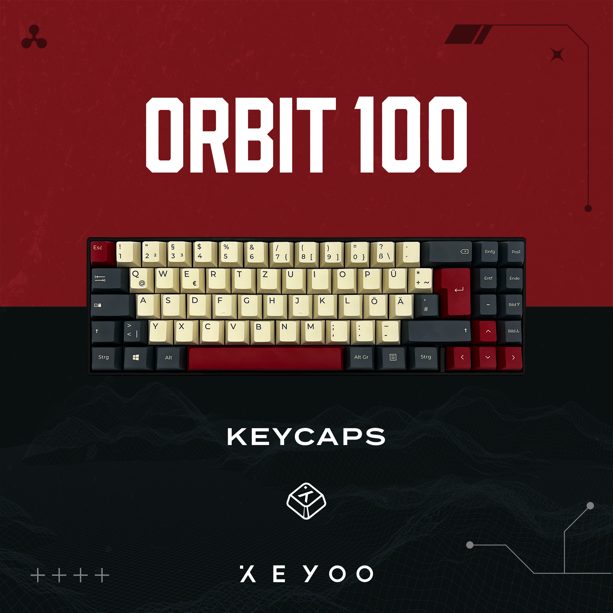 KEYOO Orbit 100, Keycap-Set, Mechanisch