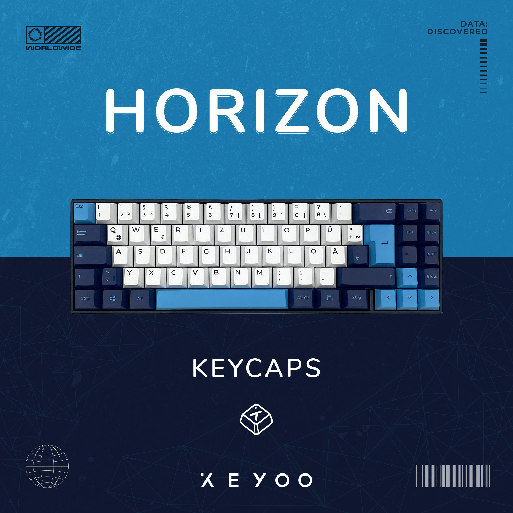 Keycap-Set, KEYOO AI, Horizon Mechanisch |