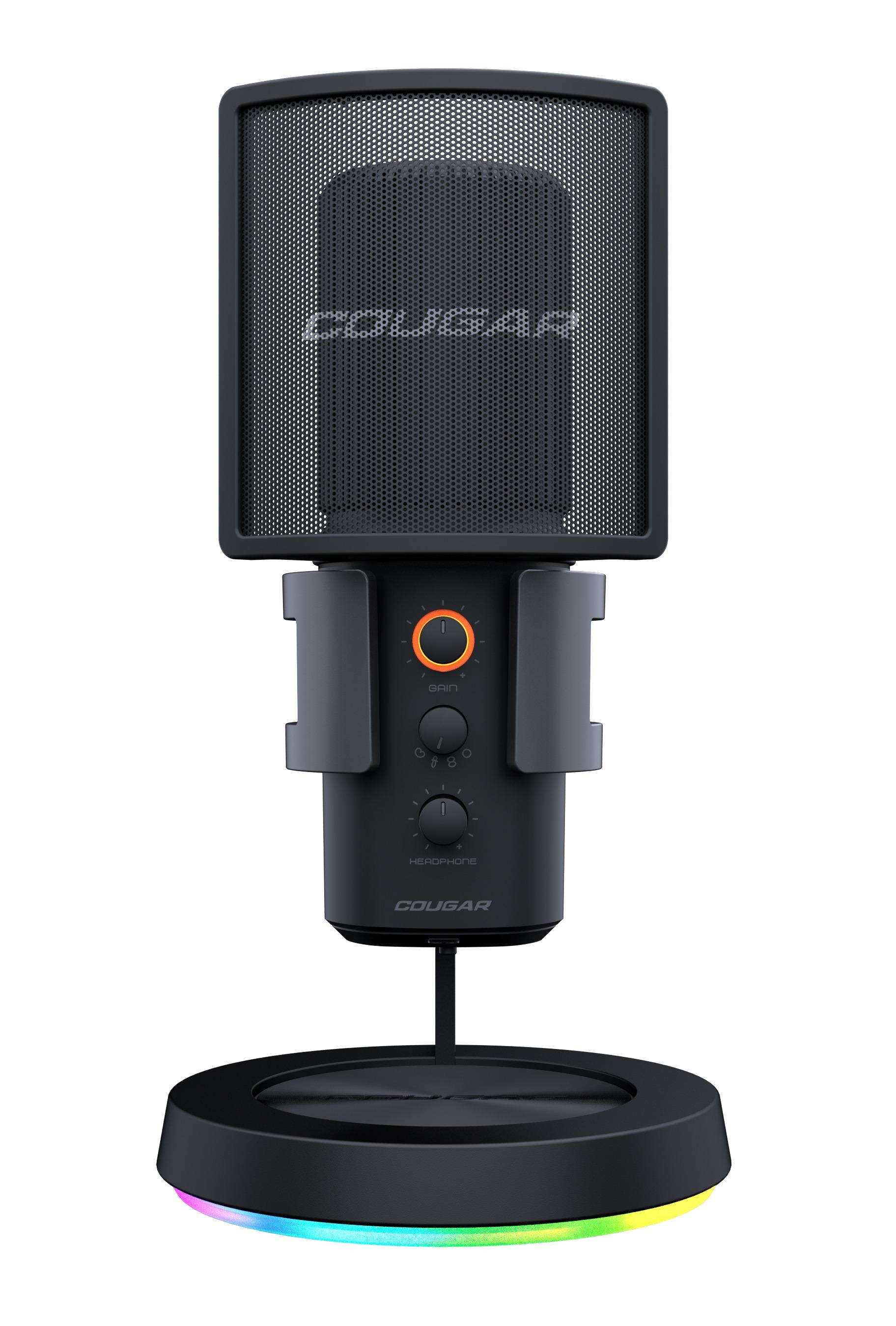 Screamer-X COUGAR Schwarz Streaming Mikrofon,