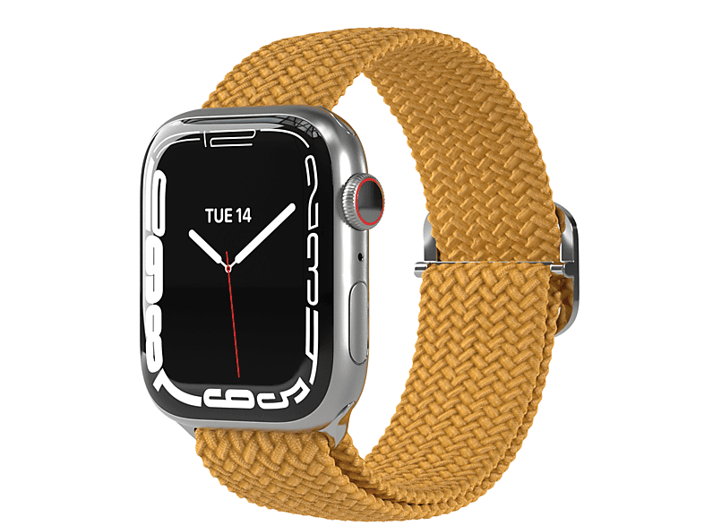 EAZY CASE Gelb Apple, Series 9/8/7/6/5/4/3/2/1; Stoffarmband Watch Watch Ersatzarmband, SE, 38mm/40mm/41mm