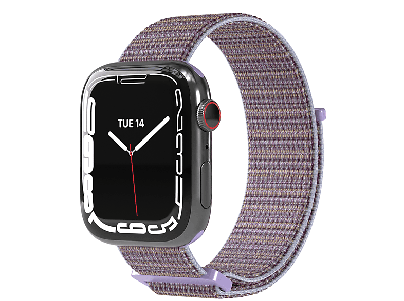 Violett SE; EAZY Watch Watch CASE Lila Watch Armband Ersatzarmband, Ultra Series 42mm/44mm/45mm/49mm, Apple, 9/8/7/6/5/4/3/2/1; Nylon 1+2,