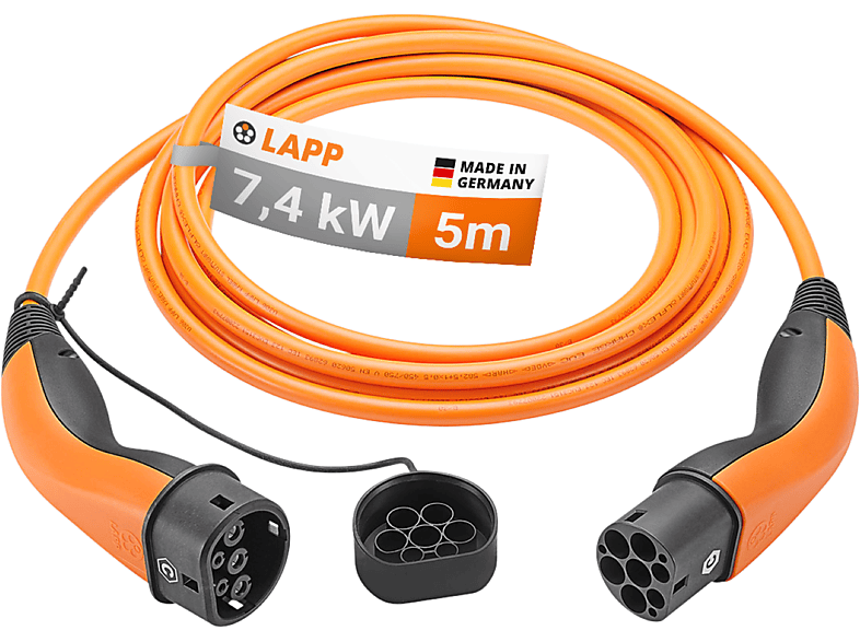 LAPP MOBILITY 61786 Ladekabel für Elektrofahrzeuge, 7,4 kW, Kabellänge: 5 m