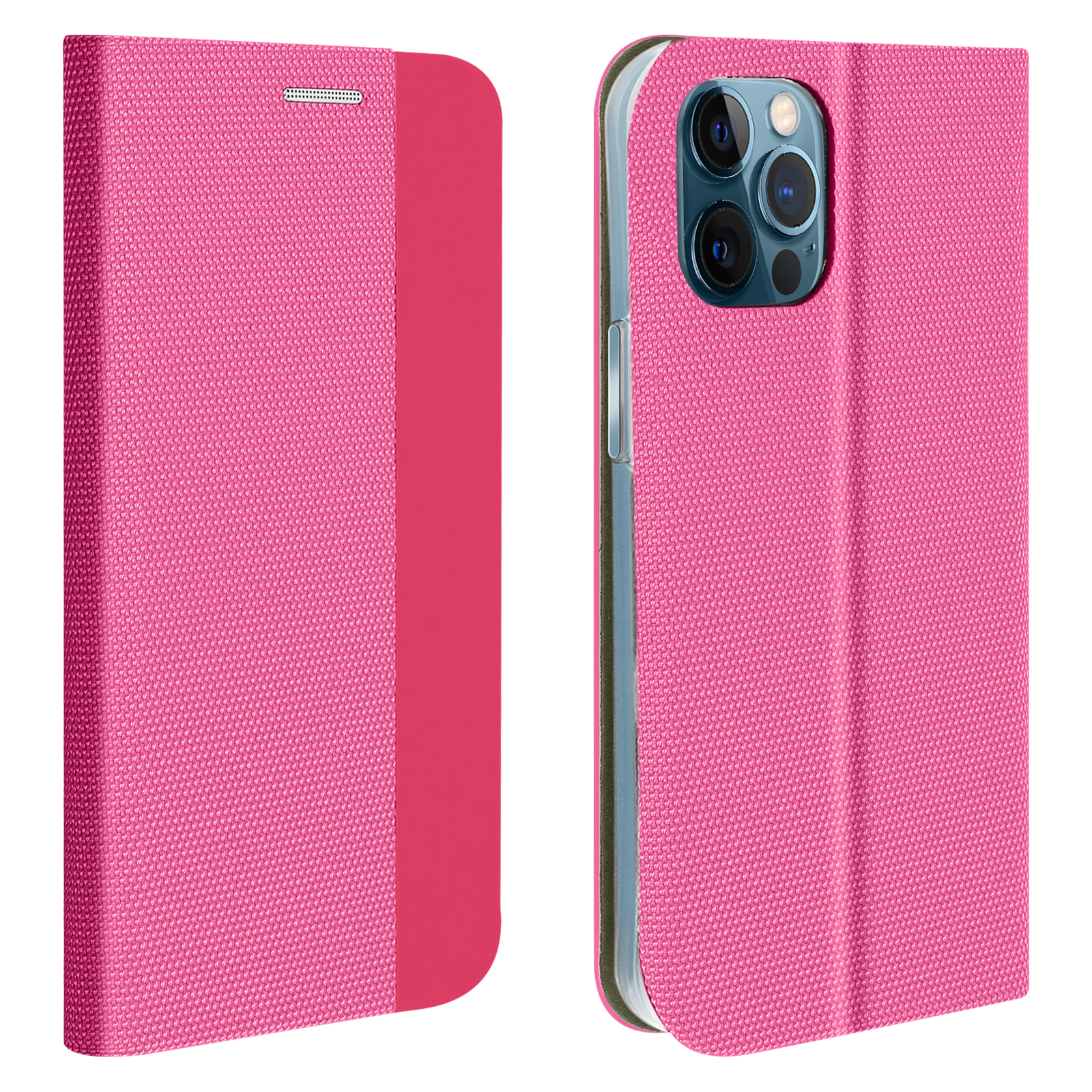 AVIZAR Soft Pro Touch Rosa Bookcover, Max, 12 Apple, Series, iPhone