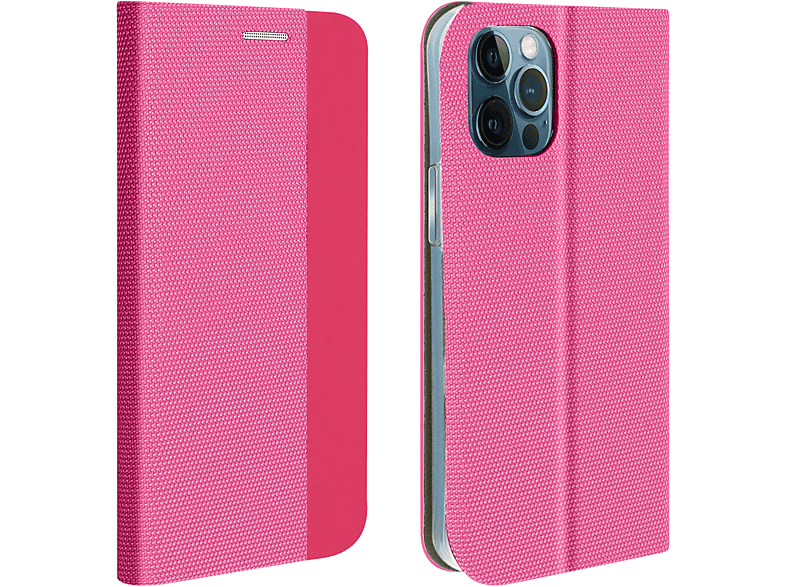AVIZAR Soft Touch Series, Bookcover, Apple, iPhone 12 Pro Max, Rosa