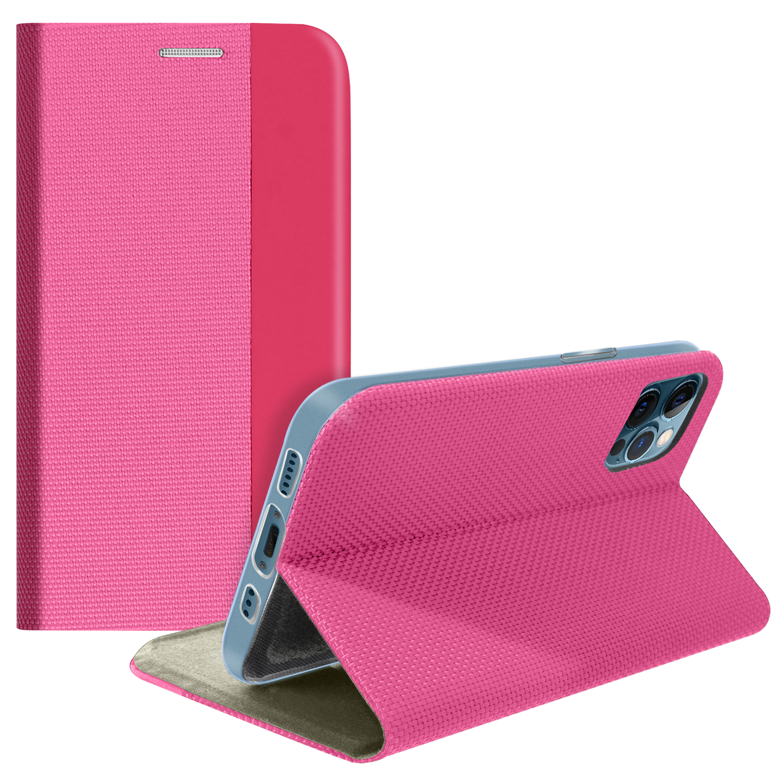 AVIZAR Soft Pro Touch Rosa Bookcover, Max, 12 Apple, Series, iPhone