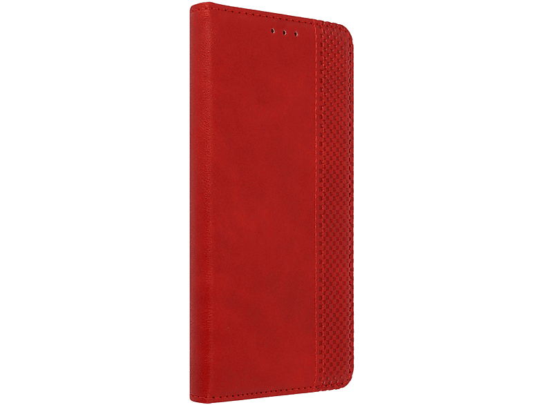 AVIZAR Retro Series, Bookcover, Wiko, Wiko 5, Rot Sunny