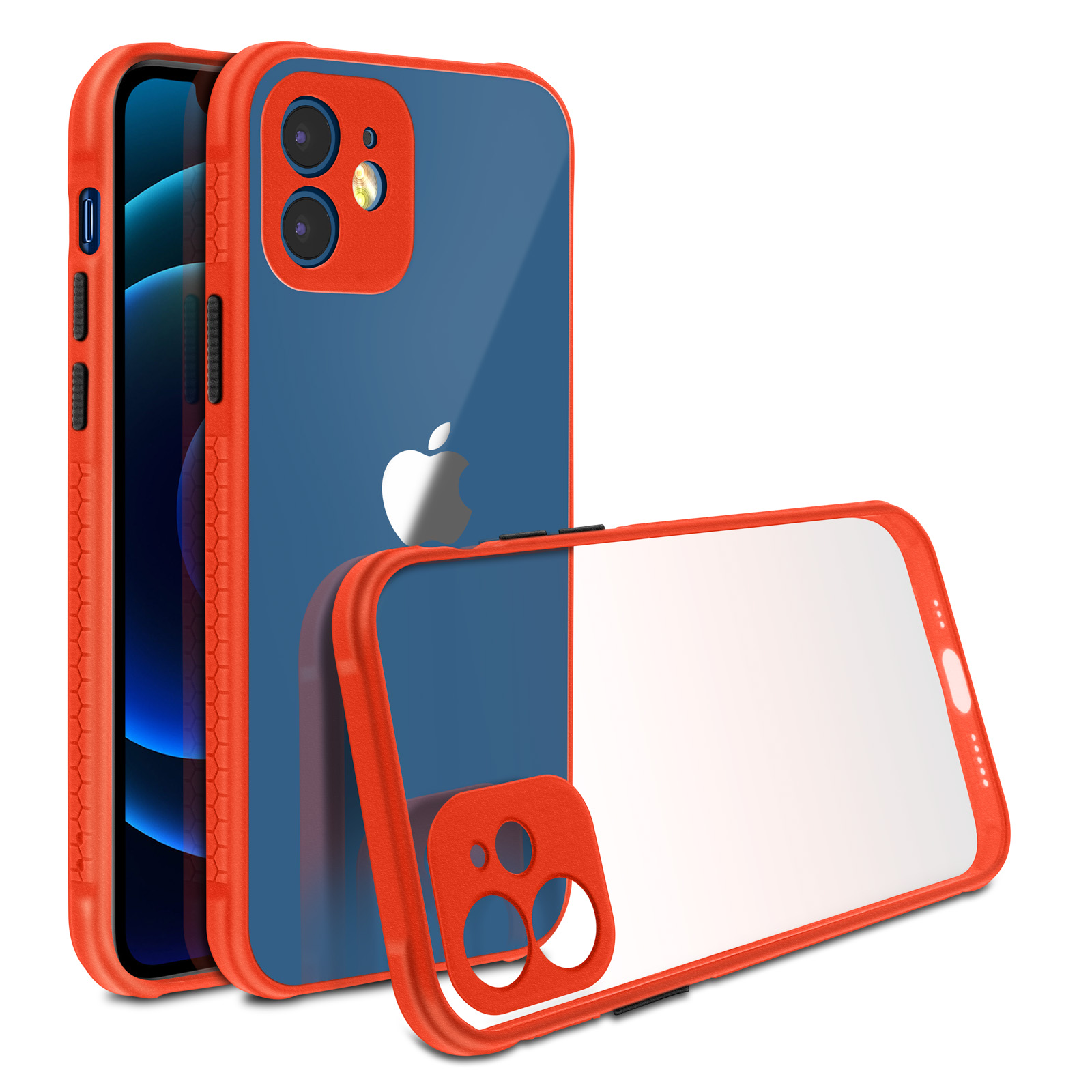 Pro, iPhone Apple, Pear 12 Backcover, AVIZAR Rot Series,