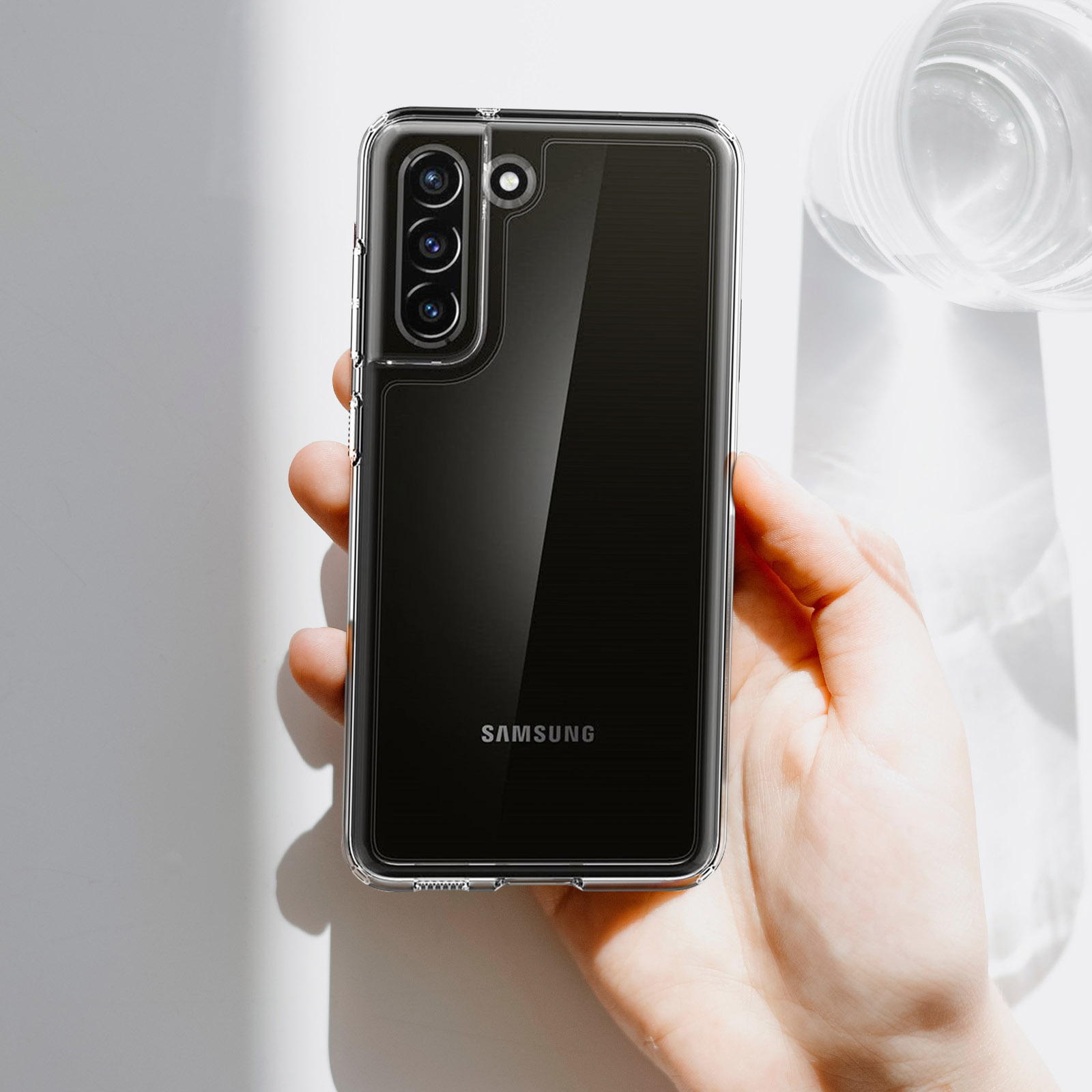 Galaxy S21 Samsung, Backcover, FE, SPIGEN Transparent Ultra Hybrid,