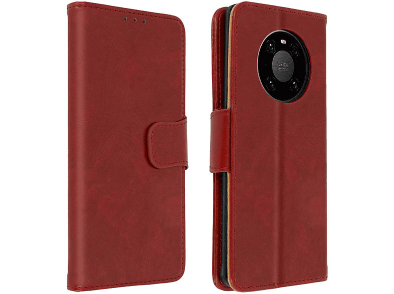 AVIZAR Napa Series, Bookcover, Huawei, Mate 40 Pro Plus, Rot