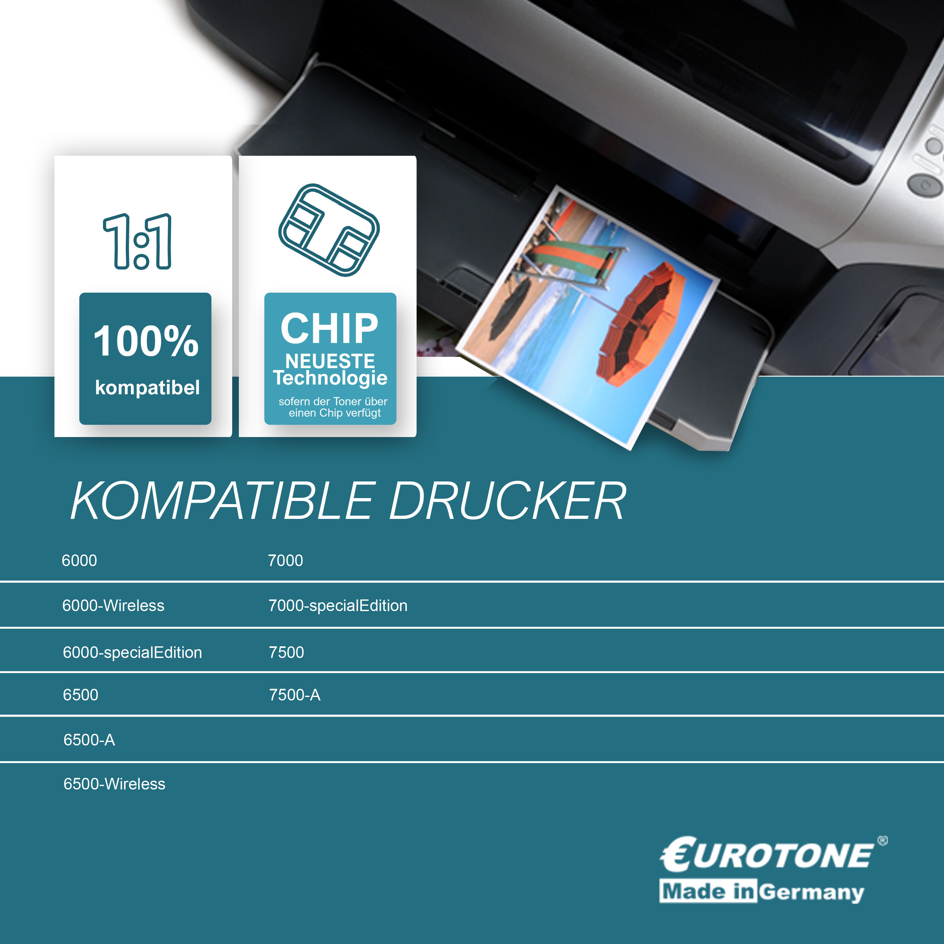 EUROTONE OfficeJet 6000 10er Set 920XL / CD975AE CD974AE / (HP Mehrfarbig Cartridge 920XL Ink 920XL) 920XL / CD972AE CD973AE 