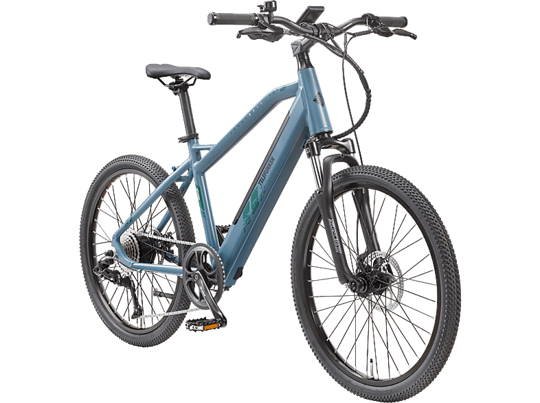 TELEFUNKEN M915 24" Mountainbike (Laufradgröße: 24 Zoll, Jungs-Rad, 12,8 Wh, Blau)