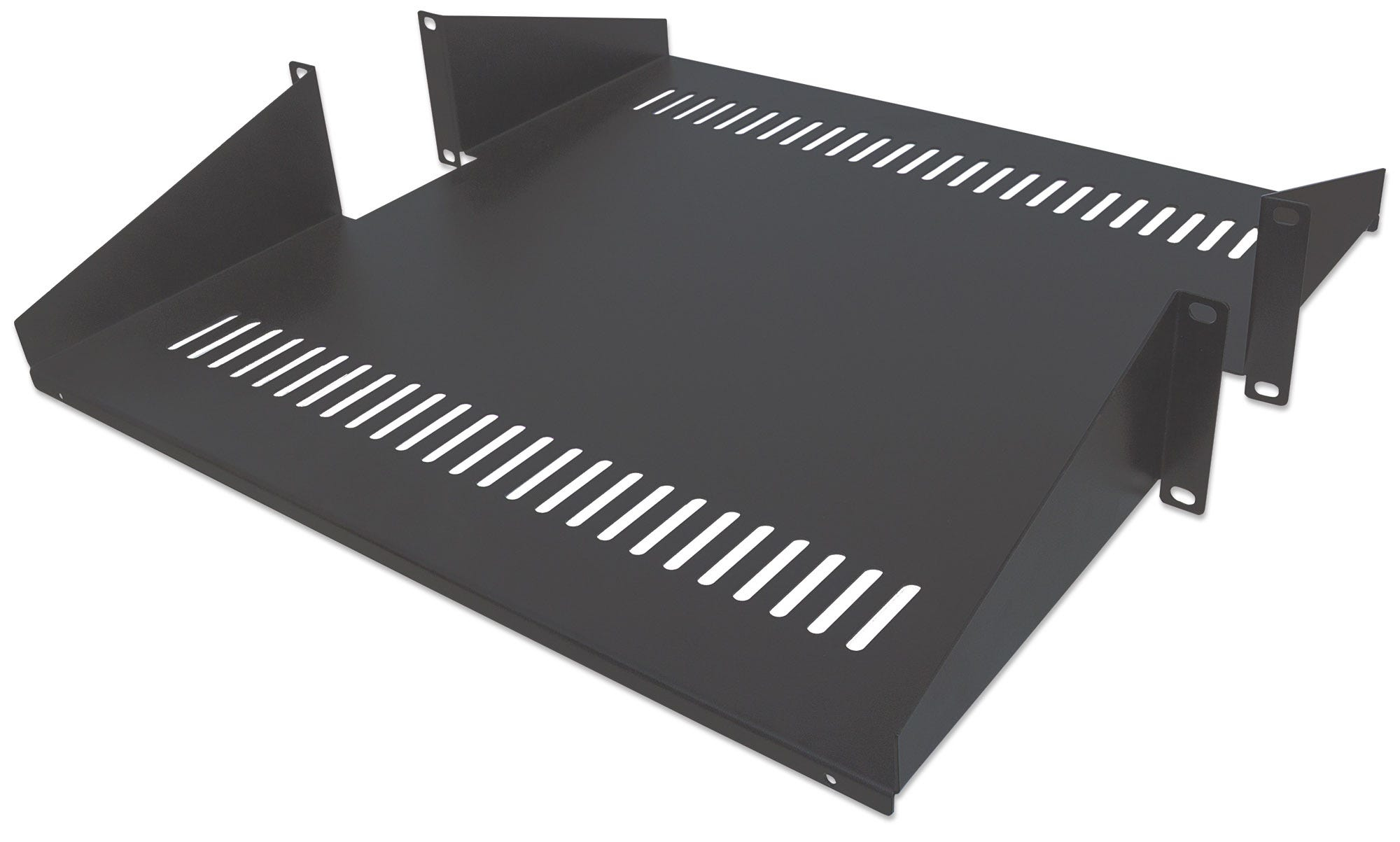 INTELLINET INTELLINET 19'' zweiseitiger Fachboden für Laborgestelle Netzwerk-Infrastruktur Stand- / Stand- / Wandschränke, Black