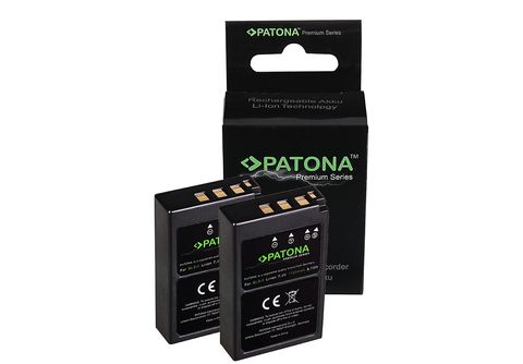 PATONA 2x Akku kompatibel für Olympus BLS5 Li-Ion Ersatzakku, 1100mAh 2  Stück