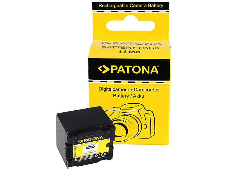 Volt, Li-Ion kompatibel Stück Panasonic Akku 1400mAh NV-GS250 für 1 7.2 Ersatzakku, PATONA