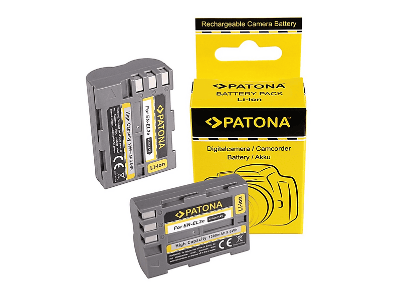 CellePhone Akku Li-Ion Kompatibel Zu Nikon EN-EL3e – 1500 MAh, 7,4 V, Für D100, D200, D300, D700 Uvm.