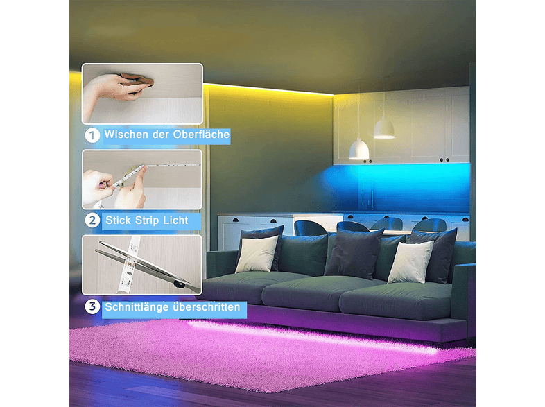 TV Hintergrundbeleuchtung / LED Hintergrundbeleuchtung für günstige € 9,90 kaufen