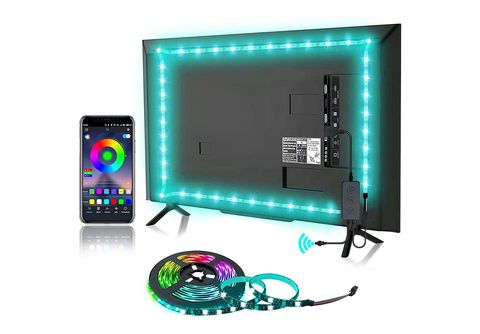 2M LED Streifen TV RGB Hintergrundbeleuchtung, Wasserdicht Dekor