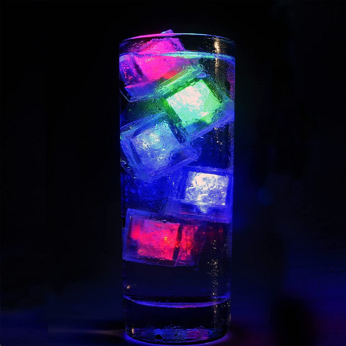 Cubes Bunt, LED LAMON 12 Ice Bunt Stück LED-Lichteffekt,