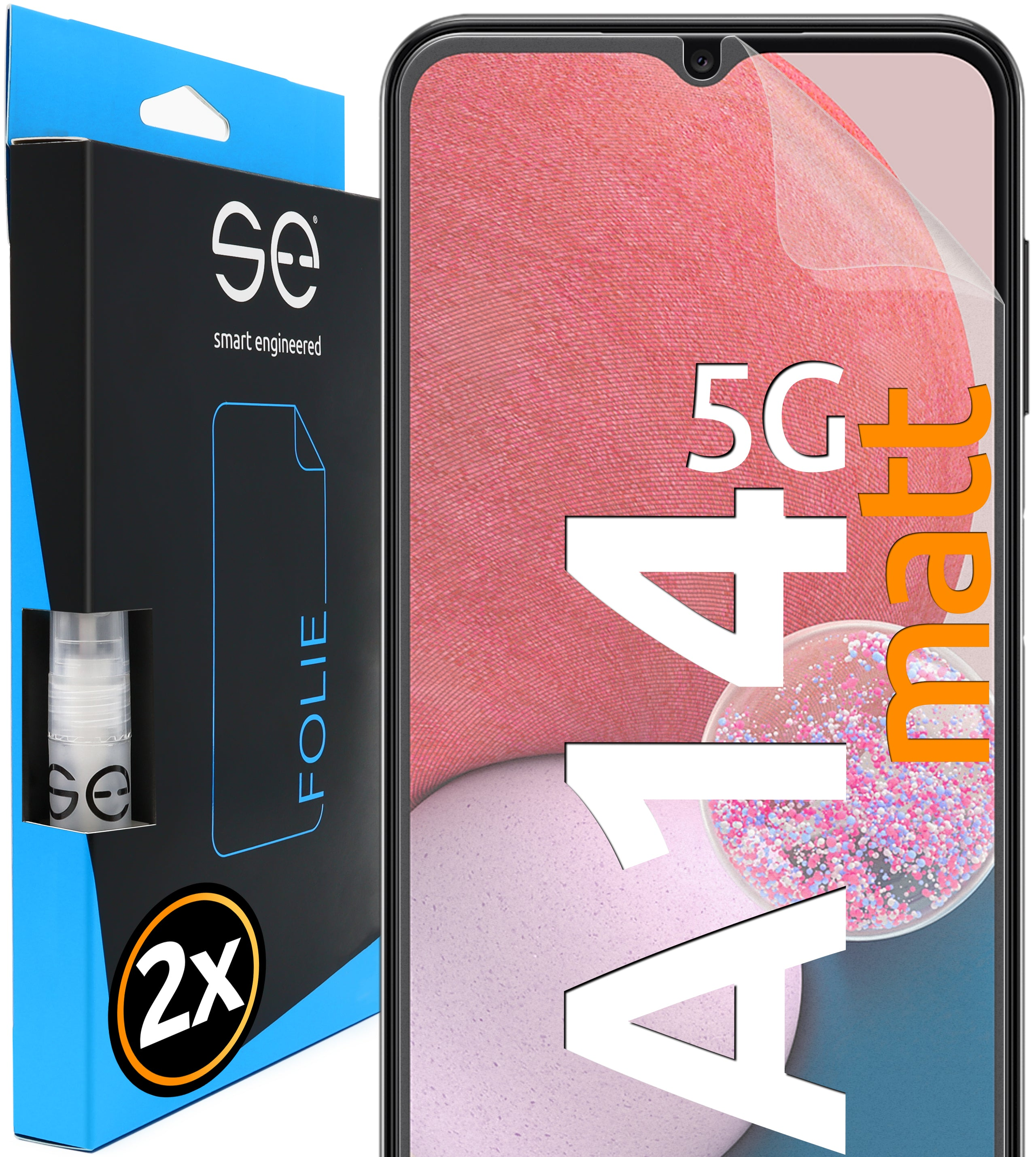 5G) se® SMART ENGINEERED Galaxy Samsung 2x (entspiegelt) Schutzfolie(für A14