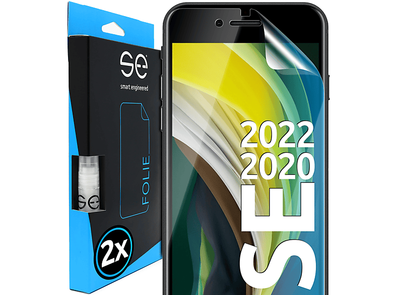 SMART ENGINEERED 2x se® Schutzfolie(für Apple iPhone SE 2020 / 2022)