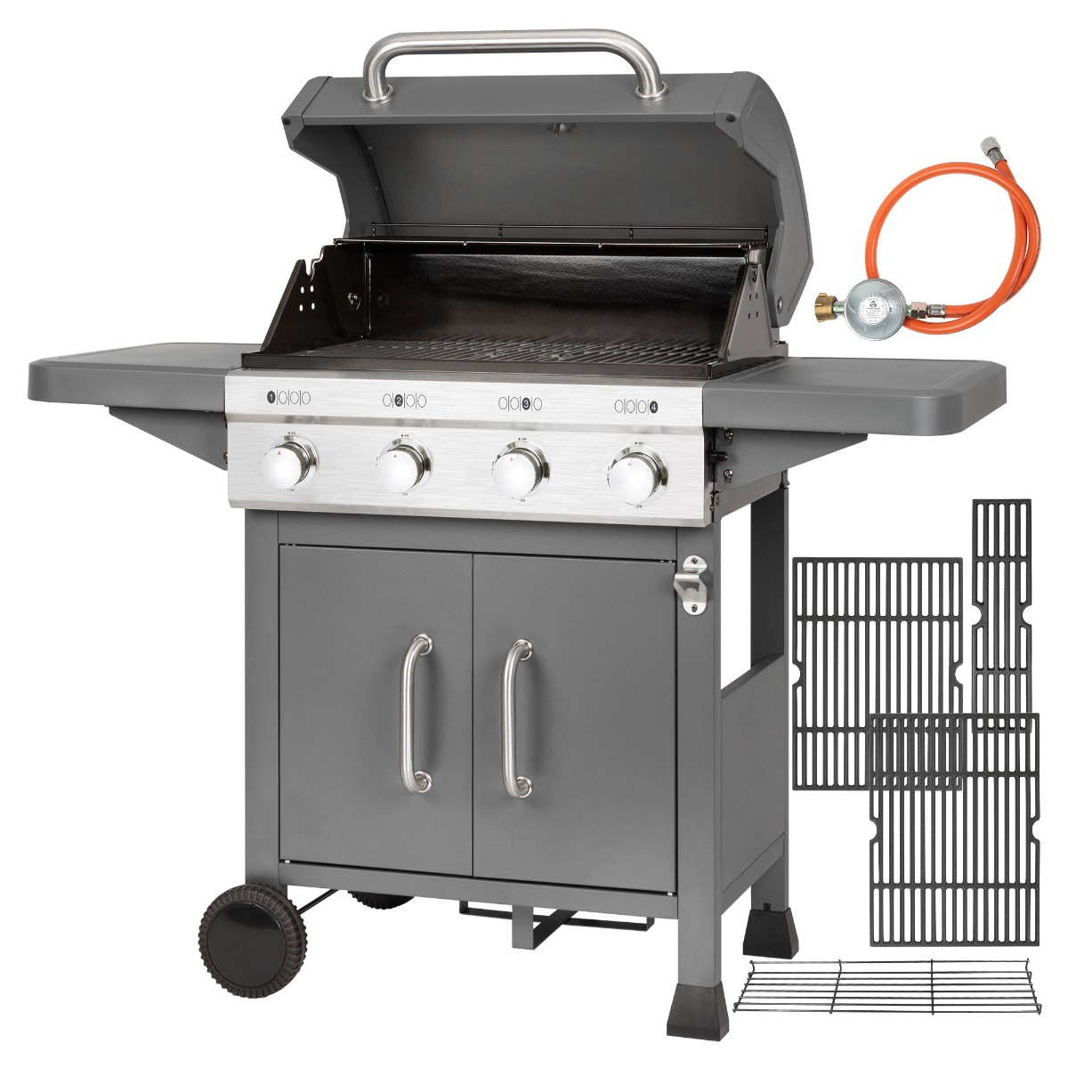 PROFICOOK PC-GG 1257 Grau Gasgrill