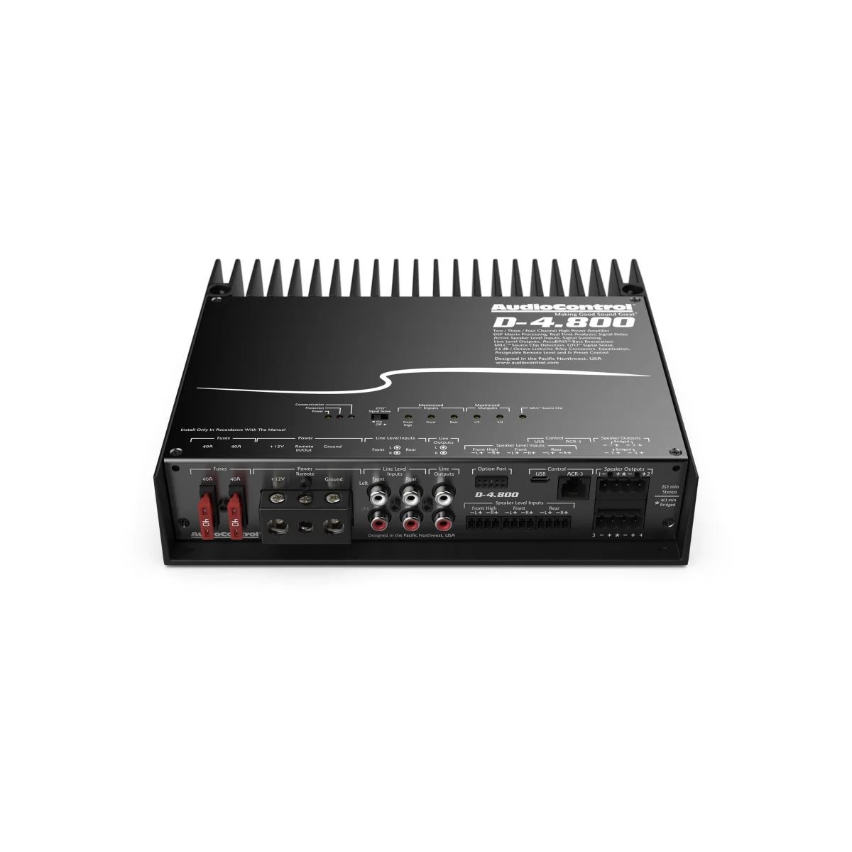 DSP-Verstärker 4-Kanal D-4.8004-Kanal Audiocontrol DSP-Verstärker AUDIOCONTROL