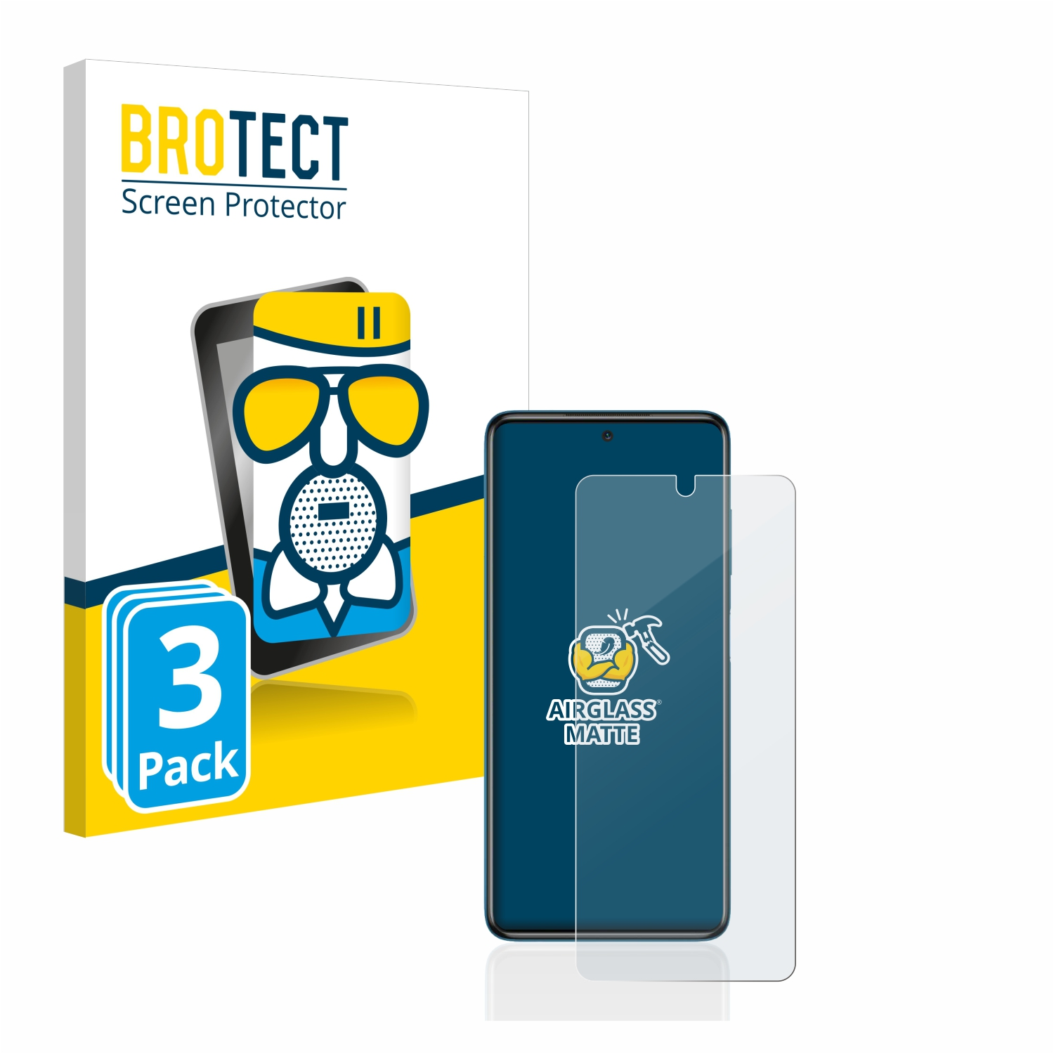 Schutzfolie(für matte BROTECT Airglass Xiaomi Poco 3x NFC) X3