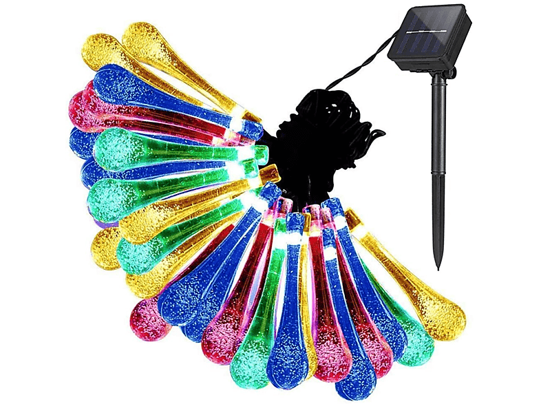 LANOR Wassertropfen-Lichterkette Lichterketten, farbig, farbig  MediaMarkt