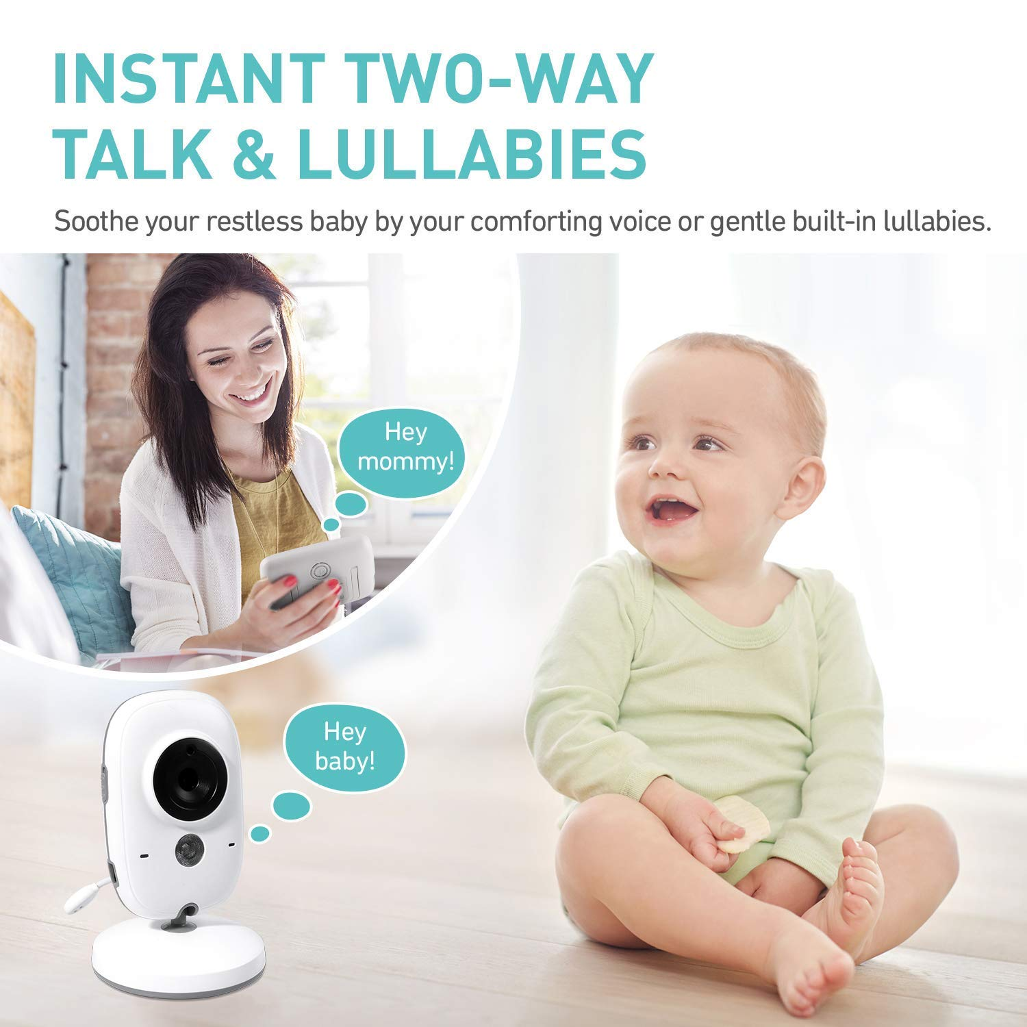 IKIDO 3.2 Babyphone Monitor Inch Baby