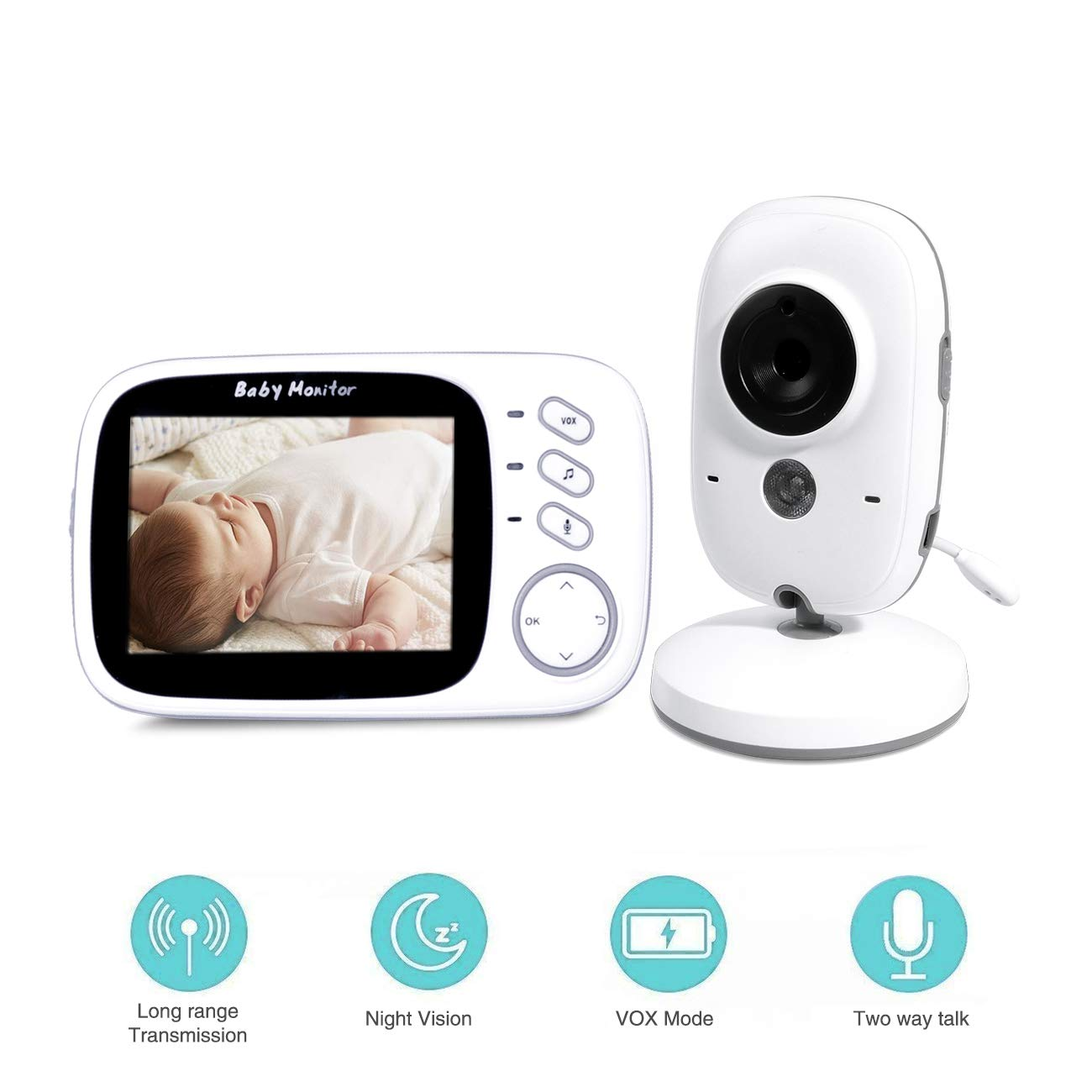 Babyphone Monitor Inch Baby IKIDO 3.2