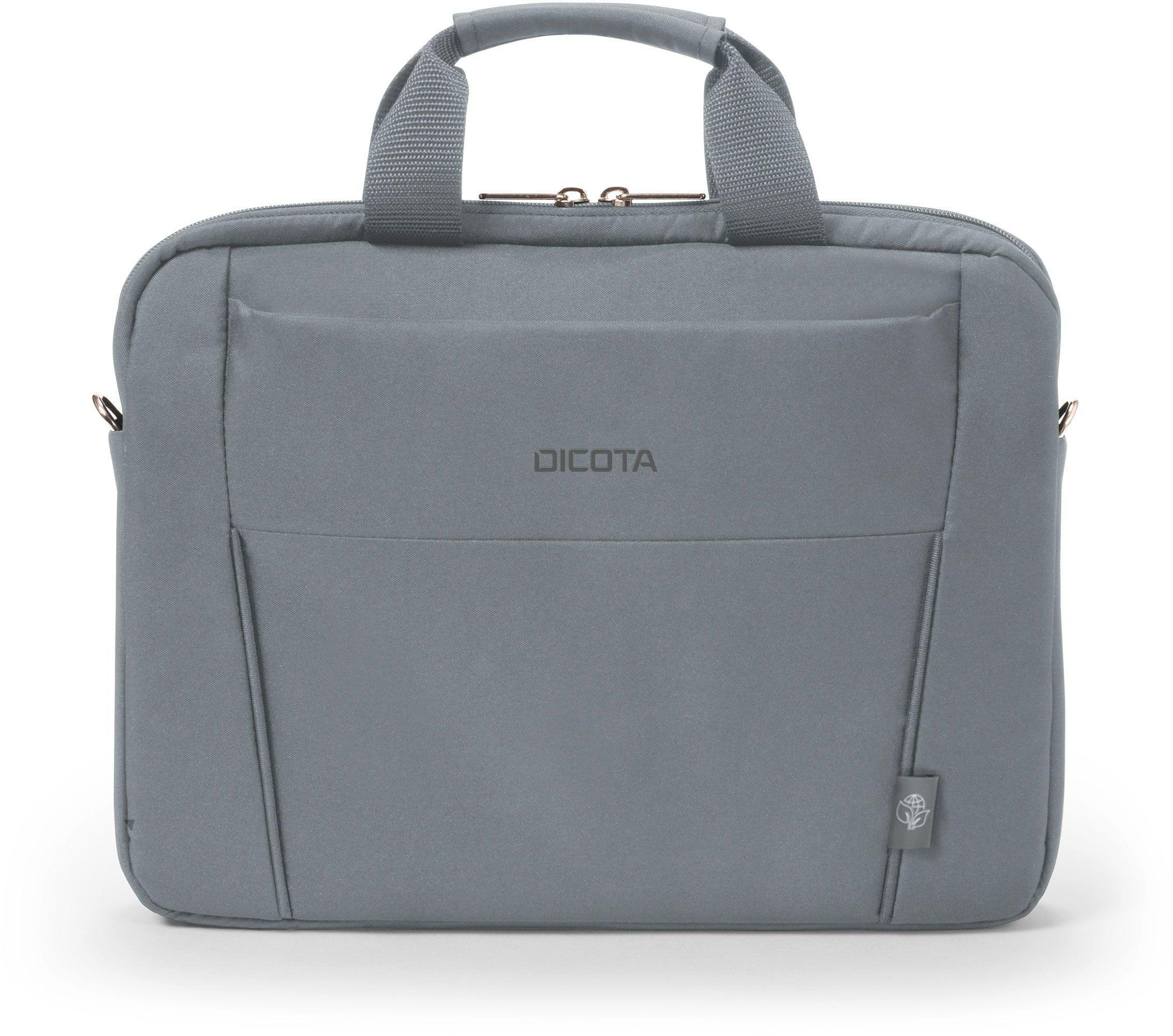DICOTA Eco Slim Notebookhülle Grau Recycling-PET, Kompakttasche BASE Case Universal für