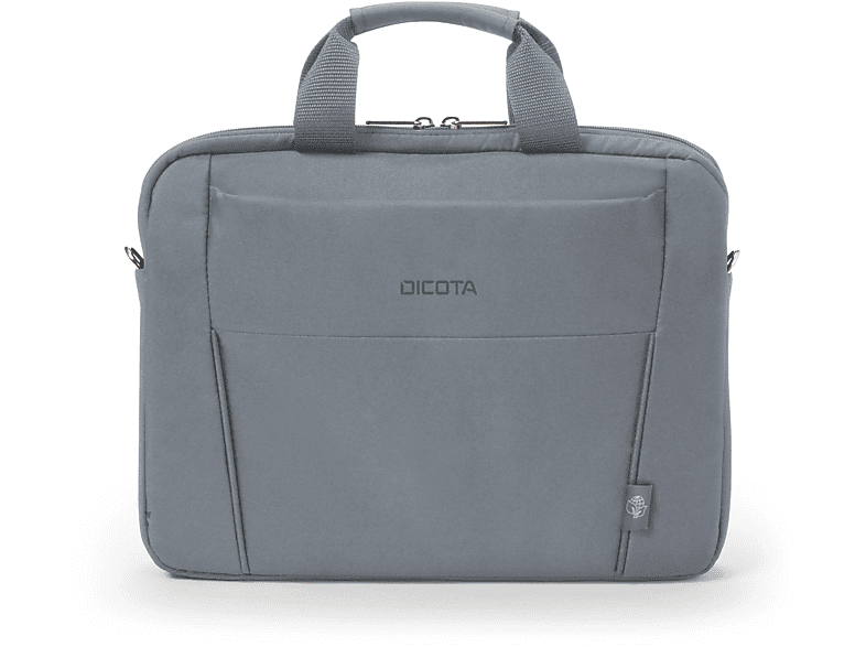 Eco Universal Umhängetasche BASE DICOTA Slim für Grau Recycling-PET, Notebook-Tasche