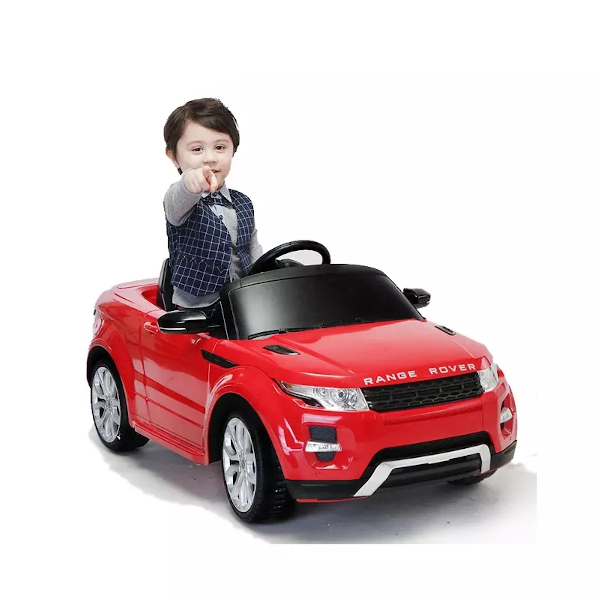 RASTAR Ride-On Elektroauto (rot) - für Range Rover Spielzeugfahrzeug Kinder Evoque