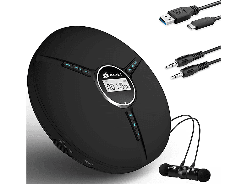 KLIM Discman CD Spieler Schwarz MediaMarkt