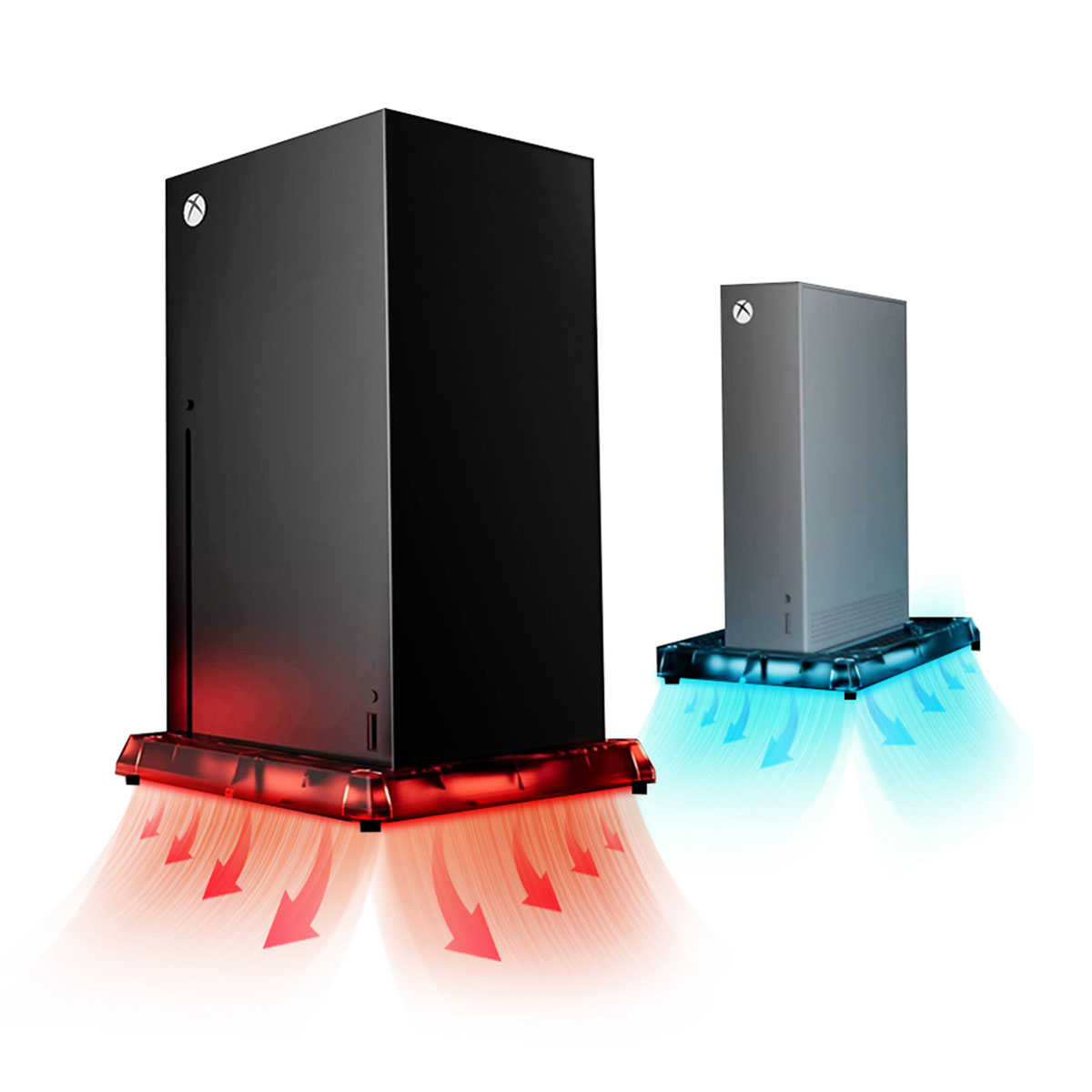 für 5-Controller Kühlung X/S PlayStation Dock RESPIEL Beleuchtungen Xbox RGB-Wärmeableitungsbasis, Serie