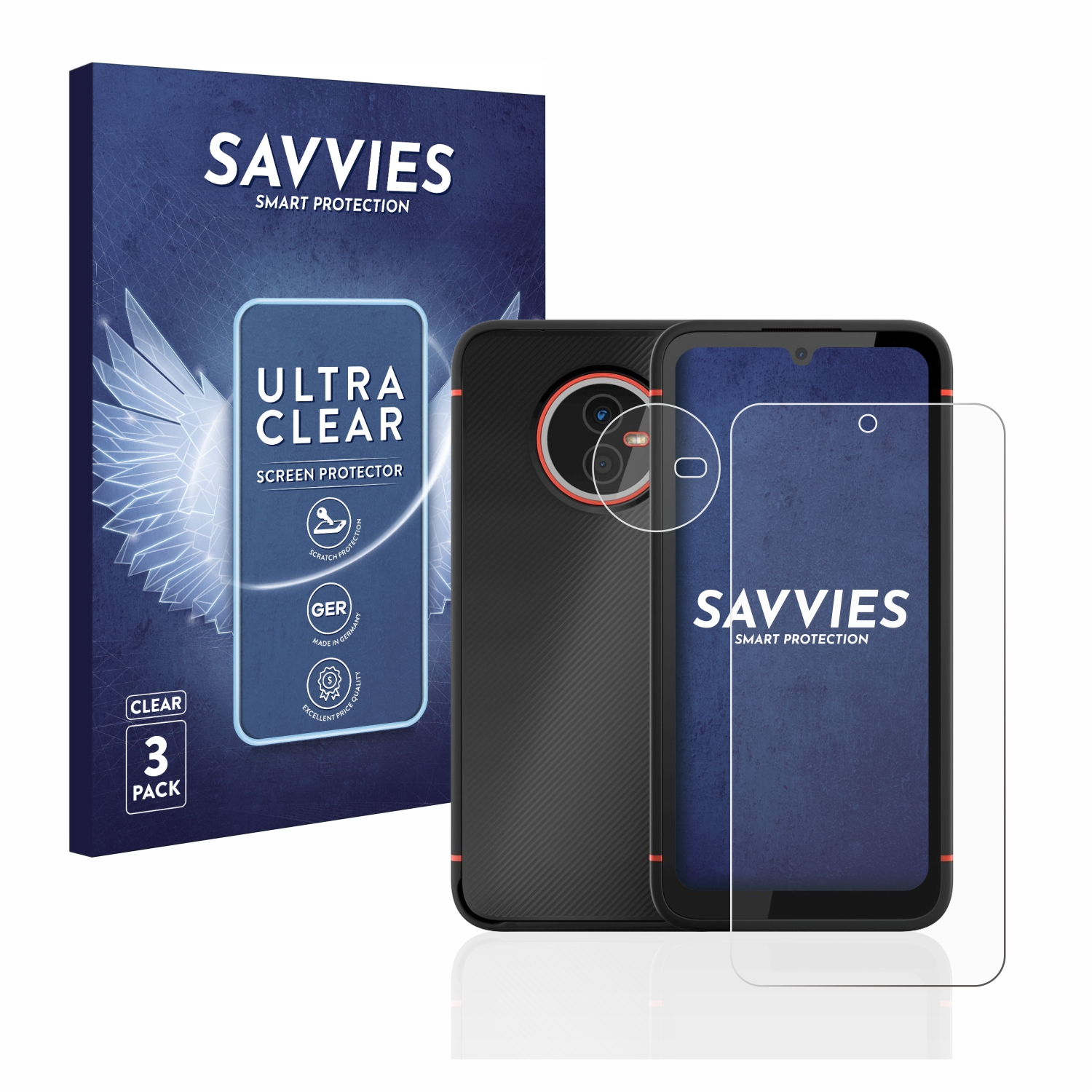 klare SAVVIES GX4) 6x Schutzfolie(für Gigaset