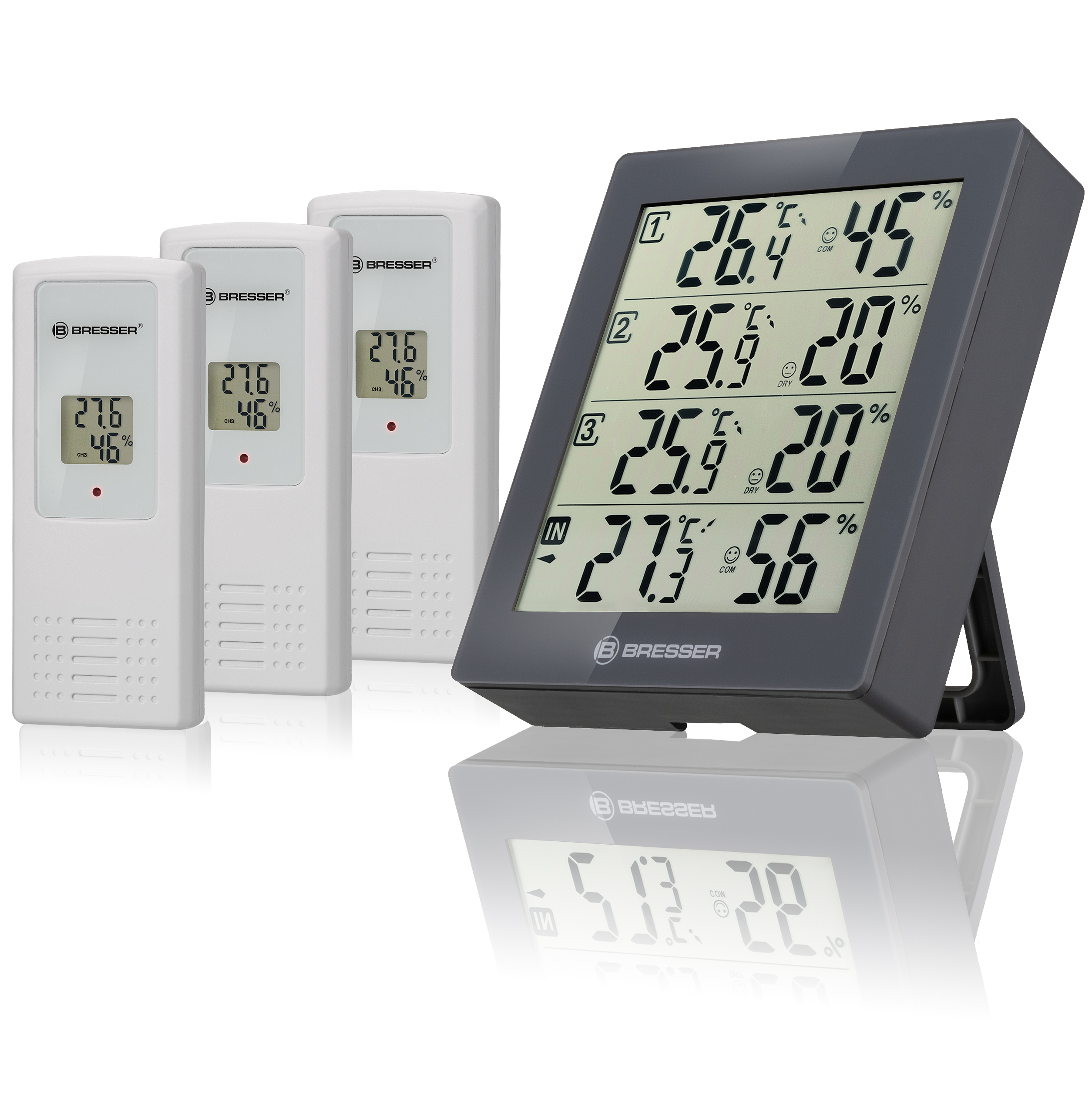 Hygro Hygrometer Wetterstation Thermo- Quadro ClimaTrend - und BRESSER