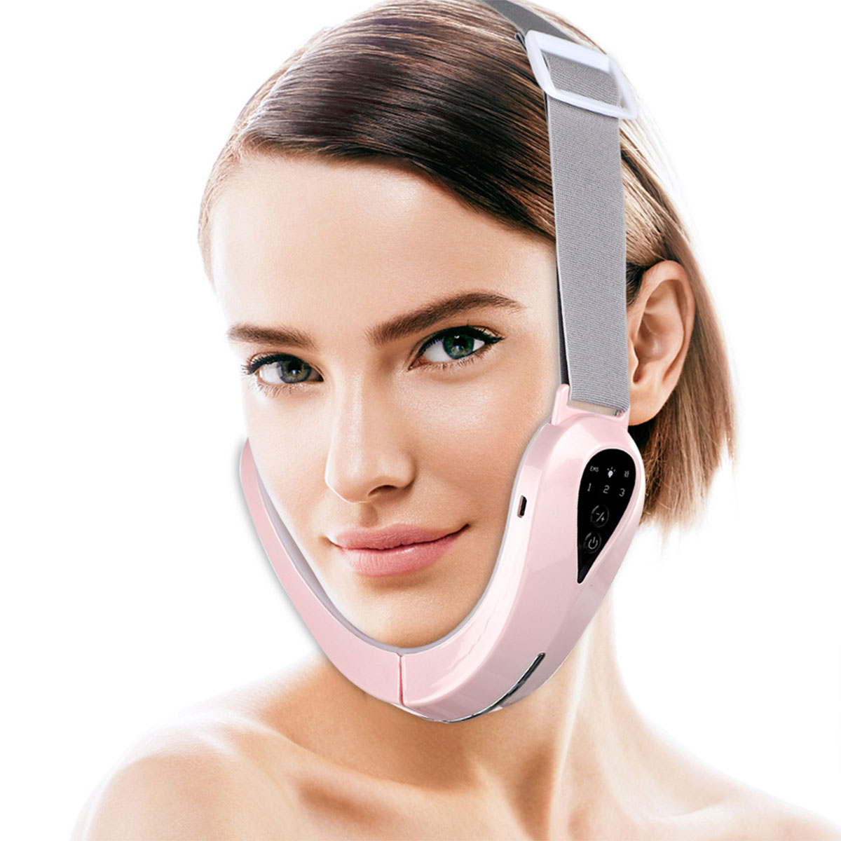 KINSI Face Slimmer, elektrische Gesichtsheber, Hautstraffung Muskelstimmulation V-förmiger Anti-Aging/Falten