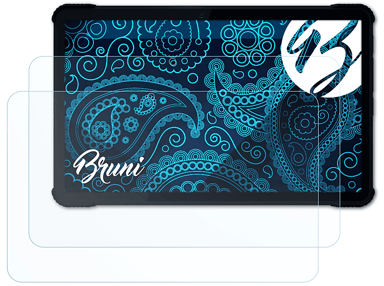 BRUNI 2x Amico Tablet) Basics-Clear Schutzfolie(für Brondi