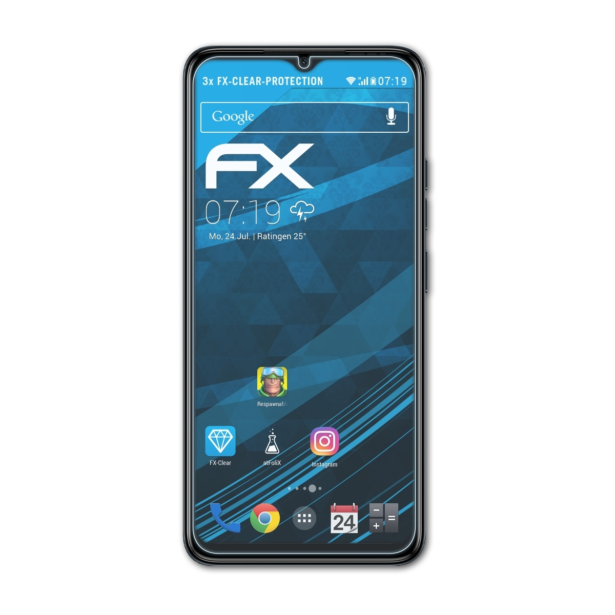 3x 7 Displayschutz(für FX-Clear Tecno ATFOLIX Pop Pro)