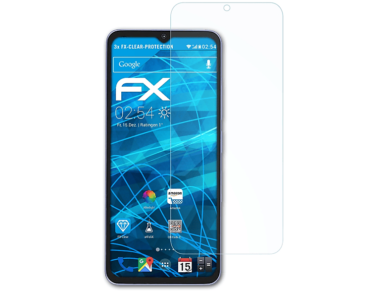 ATFOLIX 3x FX-Clear Displayschutz(für Xiaomi C55) Poco