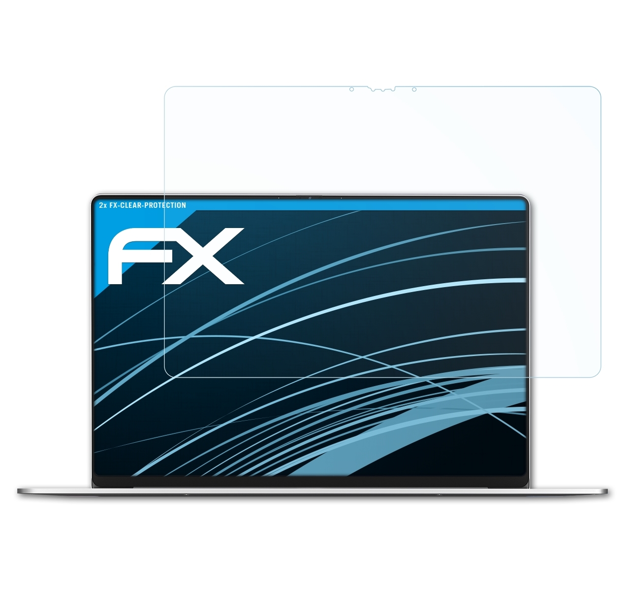 ATFOLIX 2x FX-Clear S1) Megabook Tecno Displayschutz(für