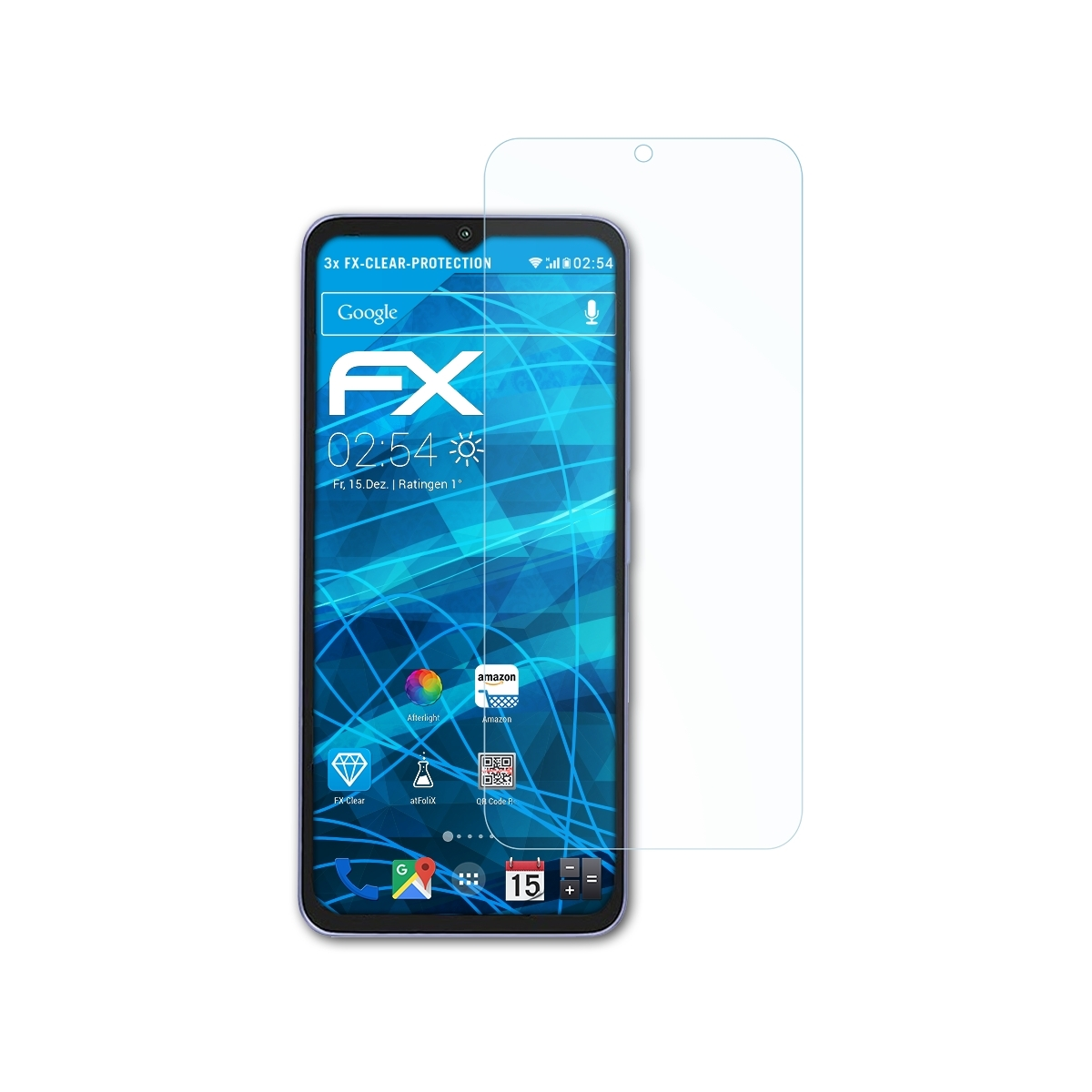 Displayschutz(für FX-Clear 3x ATFOLIX Poco C55) Xiaomi