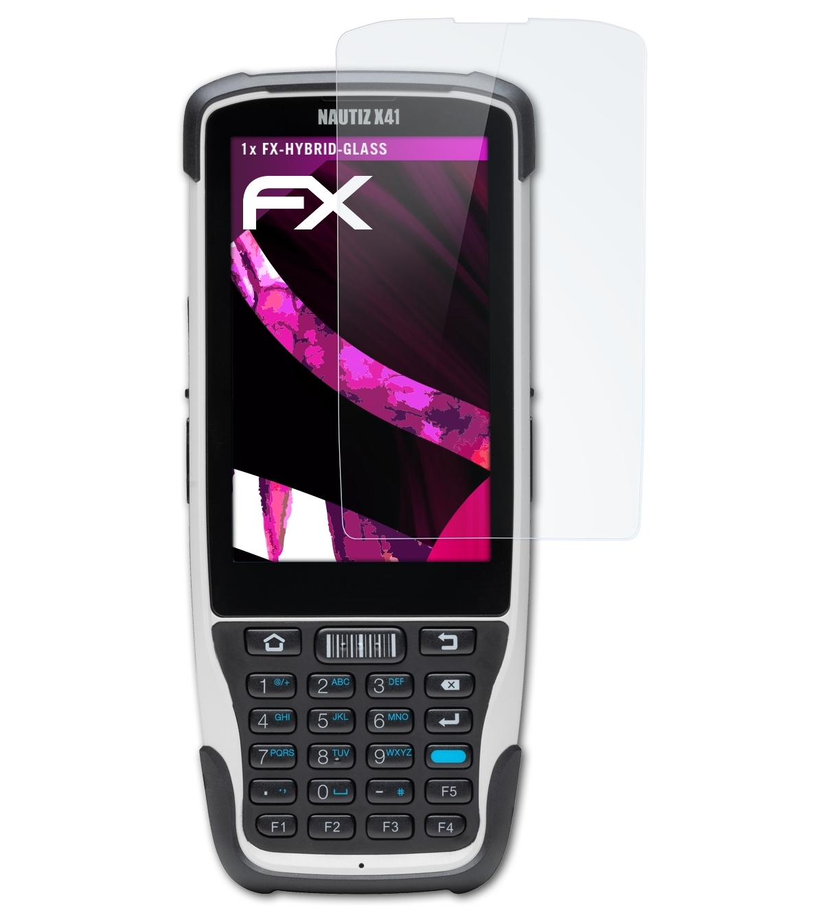 Handheld FX-Hybrid-Glass ATFOLIX X41) Schutzglas(für Nautiz