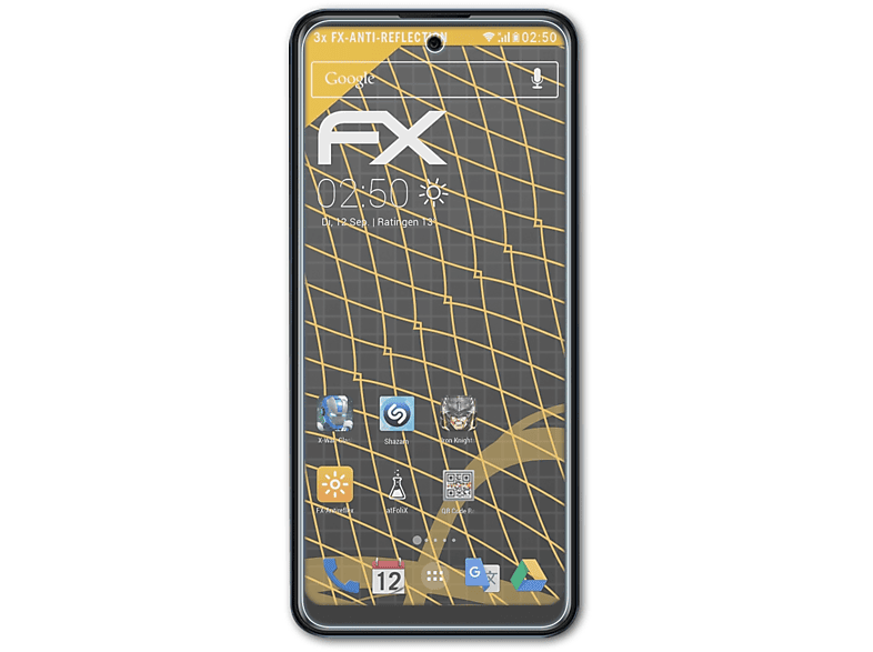 G71+) FX-Antireflex BLU ATFOLIX Displayschutz(für 3x