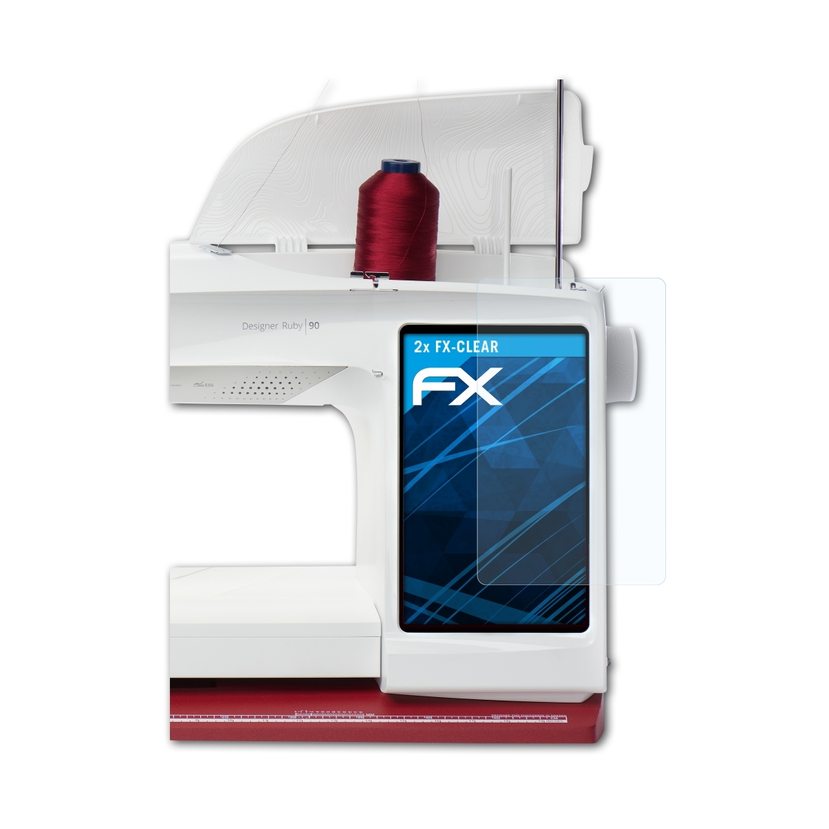 Ruby 90) 2x FX-Clear ATFOLIX Husqvarna Displayschutz(für Viking Designer