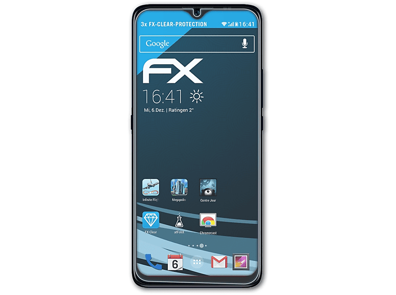 ATFOLIX 3x FX-Clear Displayschutz(für BLU C7)
